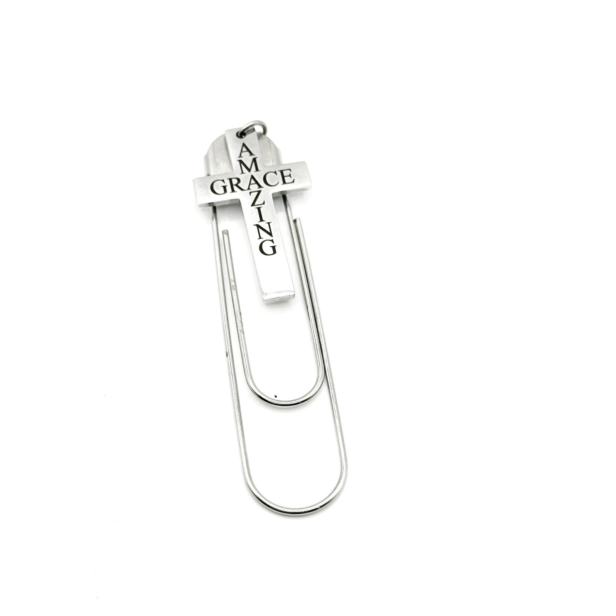 Amazing Grace Cross Paperclip Bookmark - Two & Gathered