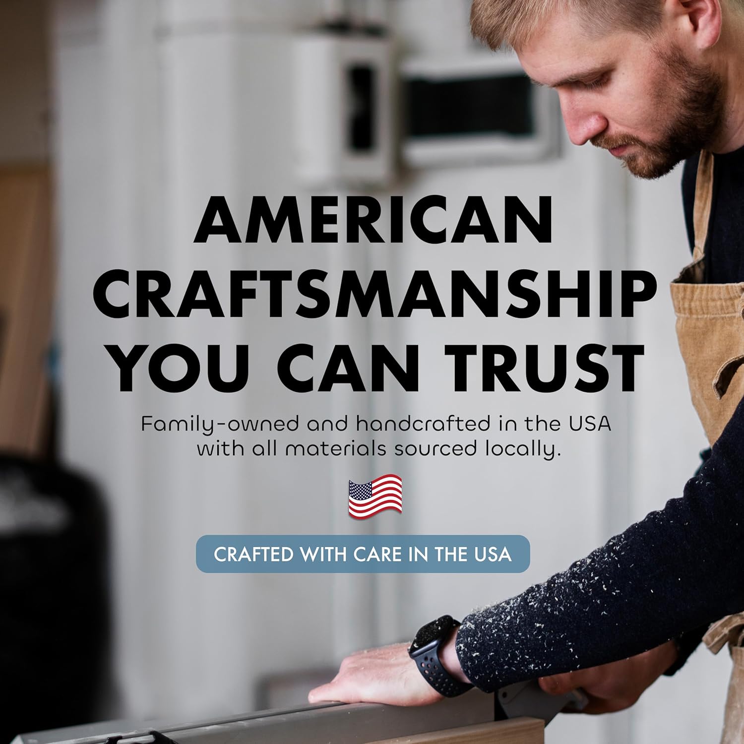 American Flag Cross Decorative Wall - Mounted Secure Gun Cabinet - Two & Gathered