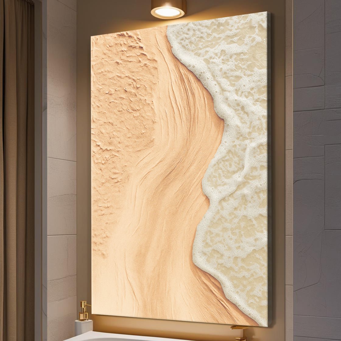 Beige Beach Coastal Wall Art - Two & Gathered