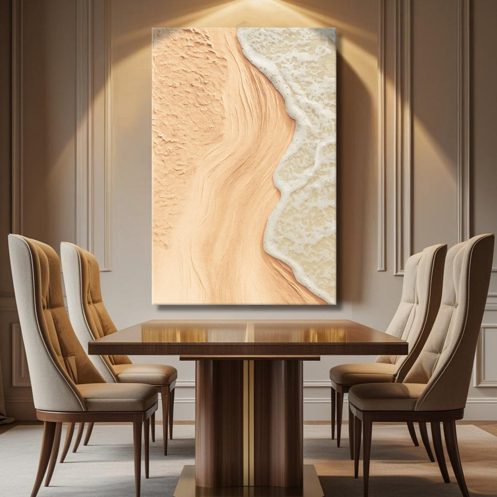 Beige Beach Coastal Wall Art - Two & Gathered