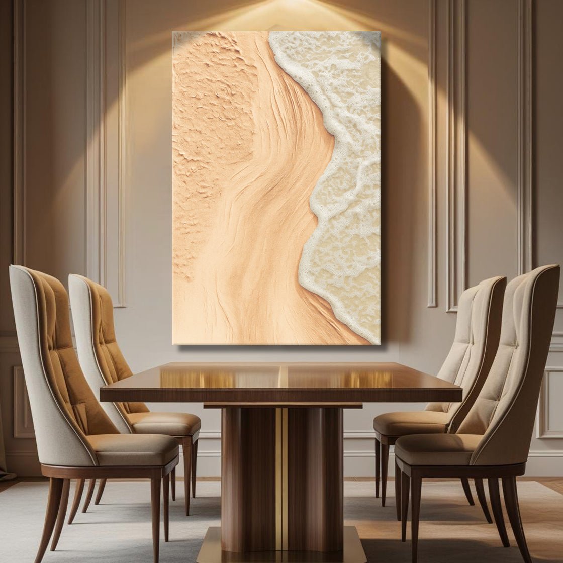 Beige Beach Coastal Wall Art - Two & Gathered