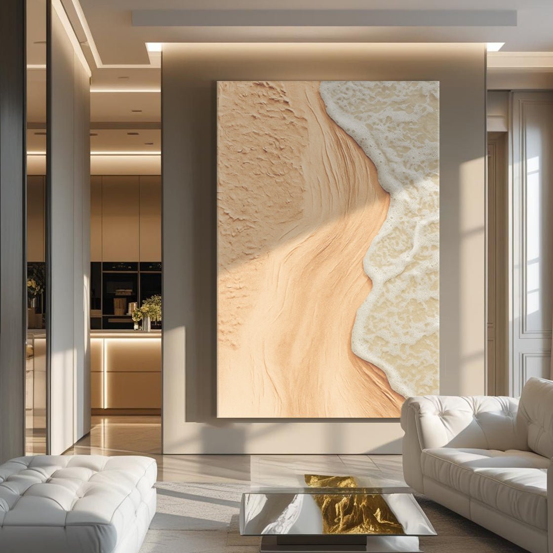 Beige Beach Coastal Wall Art - Two & Gathered