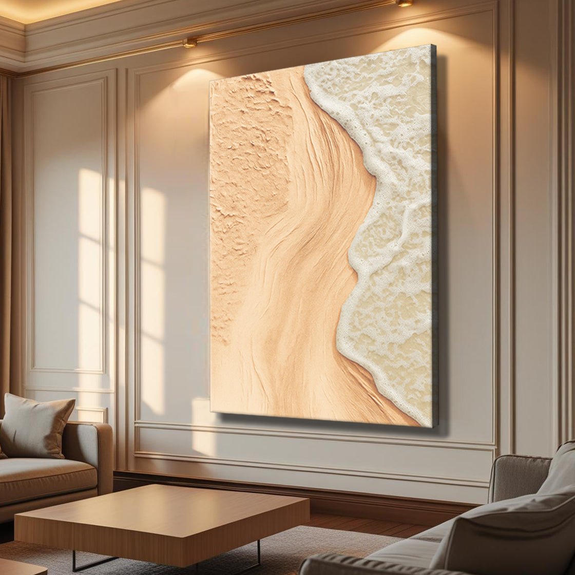 Beige Beach Coastal Wall Art - Two & Gathered