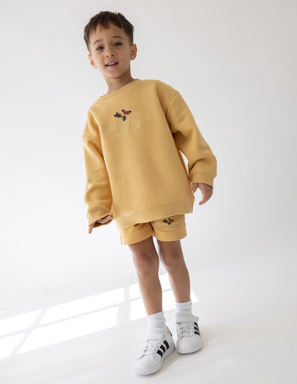 Better Days Butterfly Kids Crewneck - Two & Gathered