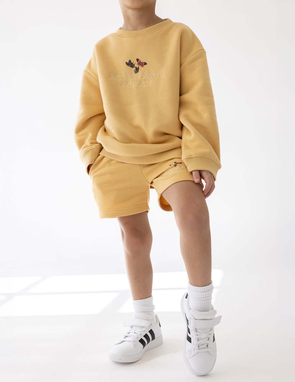 Better Days Butterfly Kids Crewneck - Two & Gathered