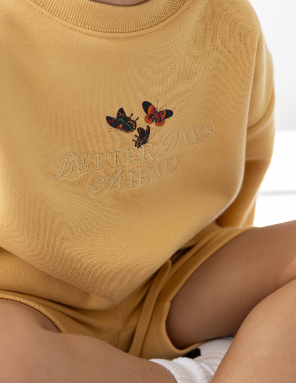 Better Days Butterfly Kids Crewneck - Two & Gathered