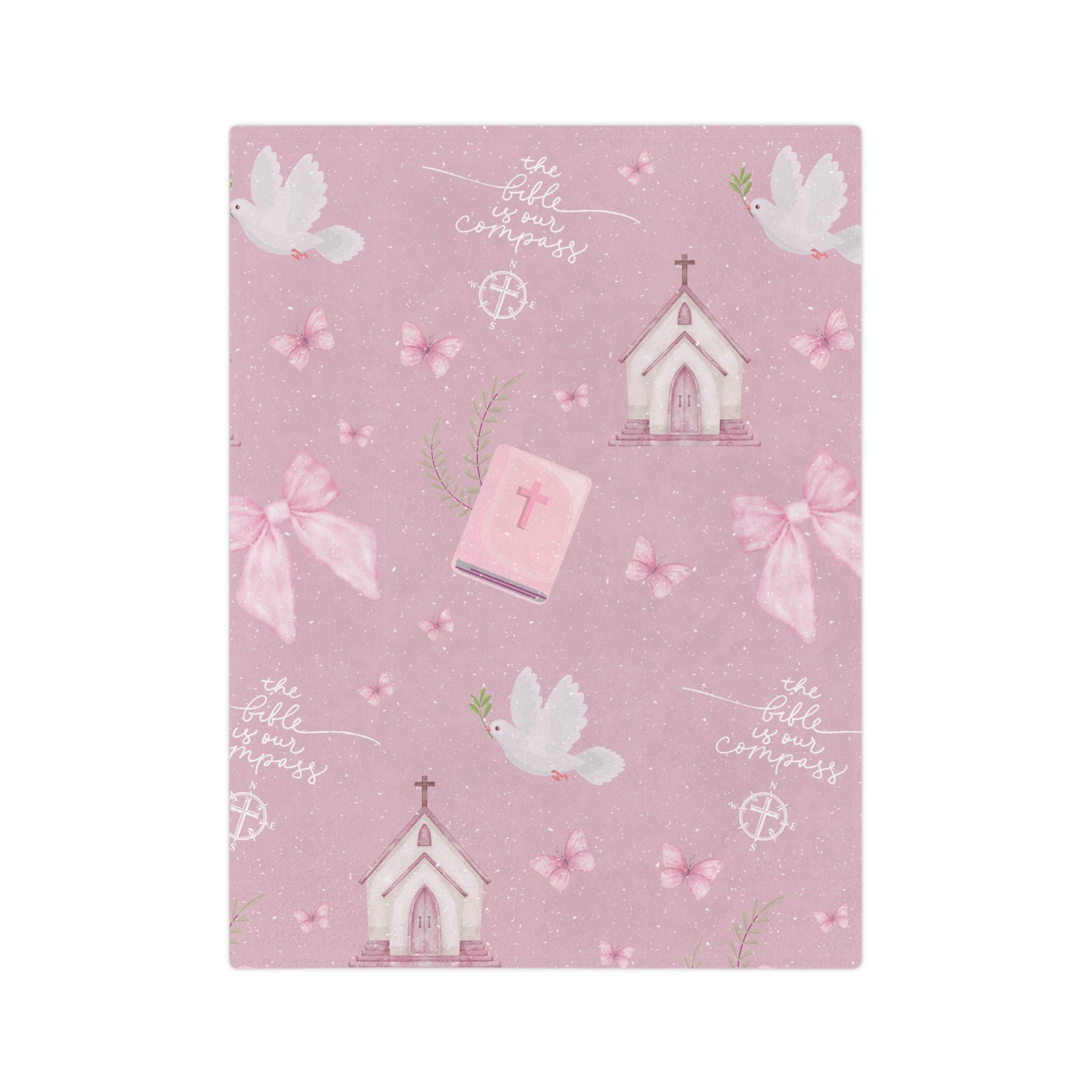 Bible is Our Compass Minky Blanket - Two & Gathered