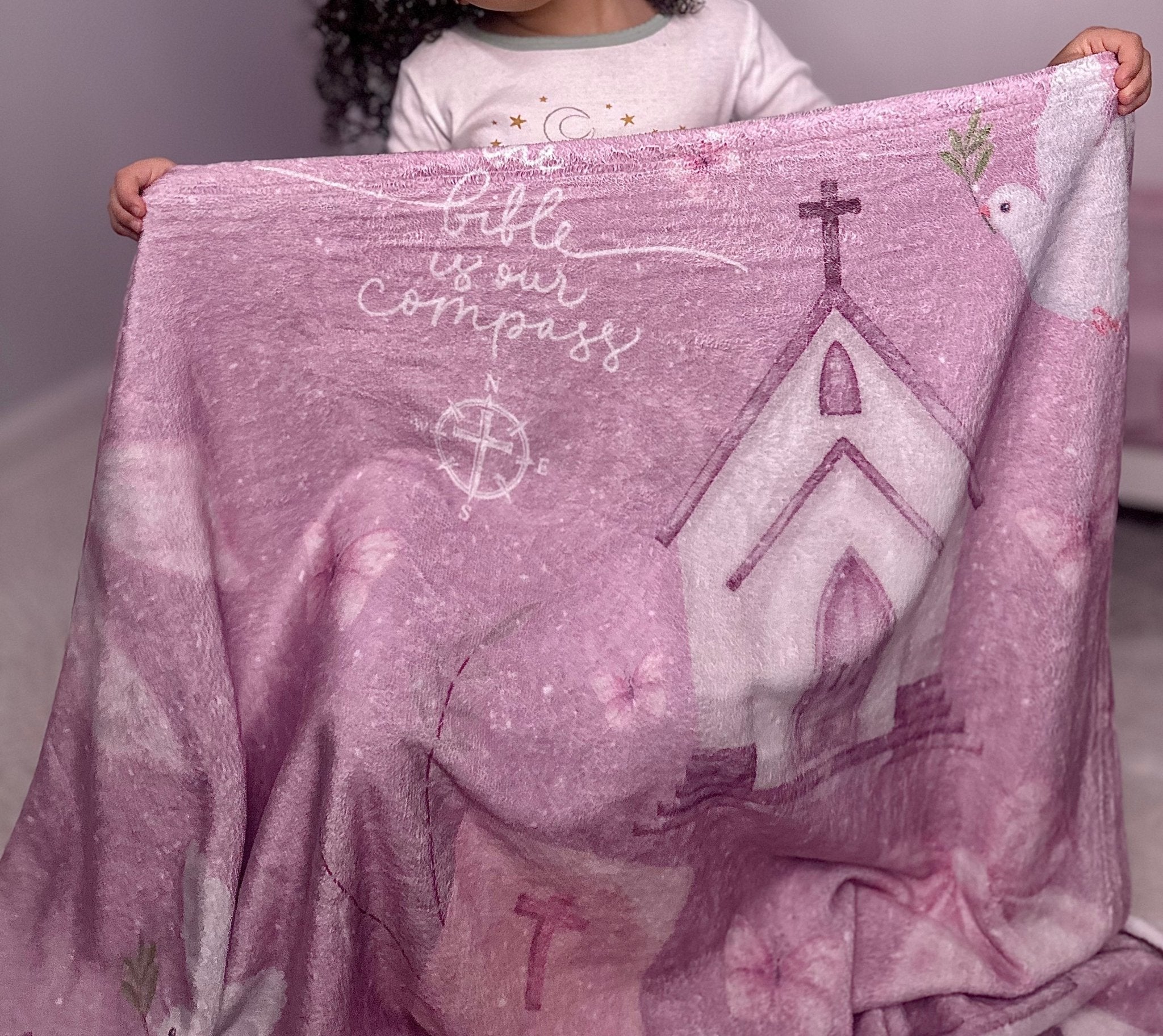 Bible is Our Compass Minky Blanket - Two & Gathered