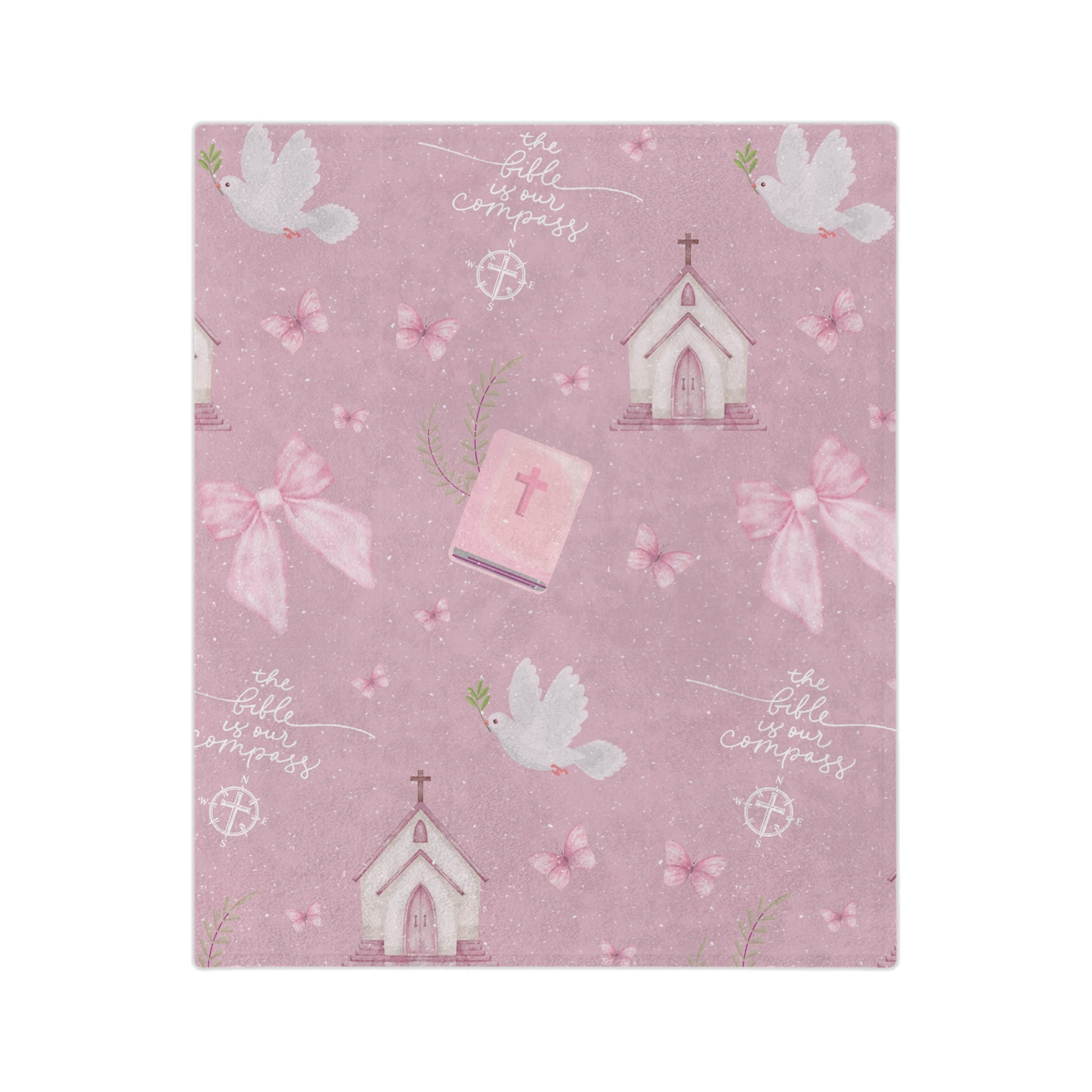 Bible is Our Compass Minky Blanket - Two & Gathered