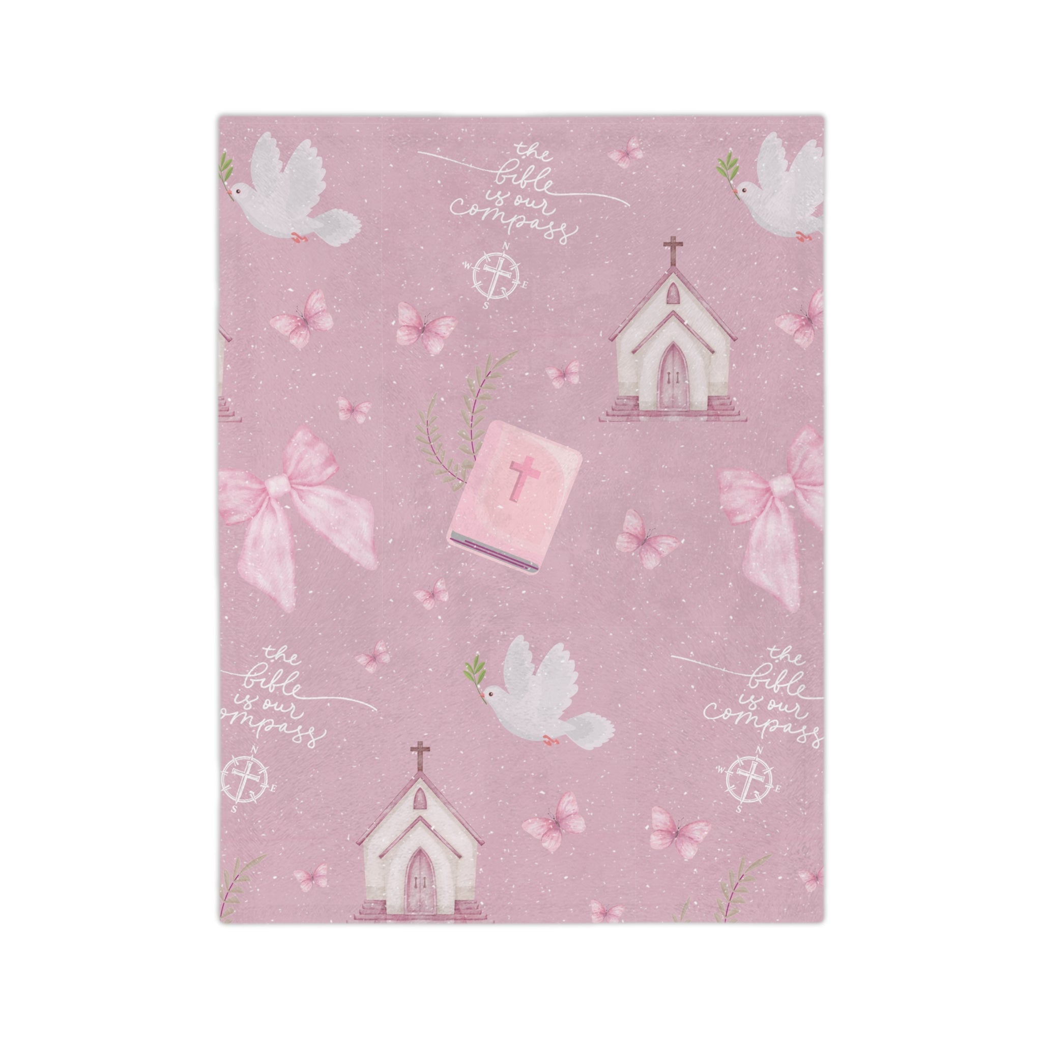 Bible is Our Compass Minky Blanket - Two & Gathered