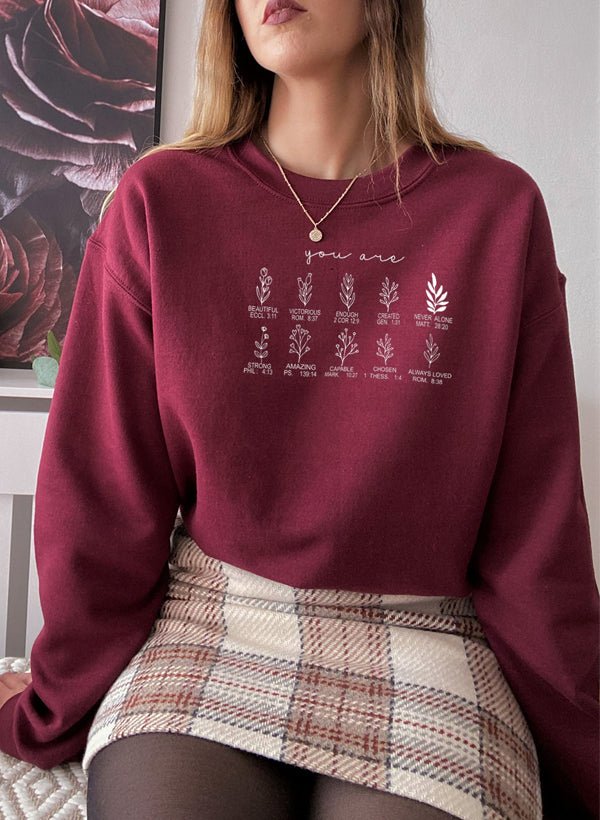 Bible Verses Sweat Shirt - Two & Gathered