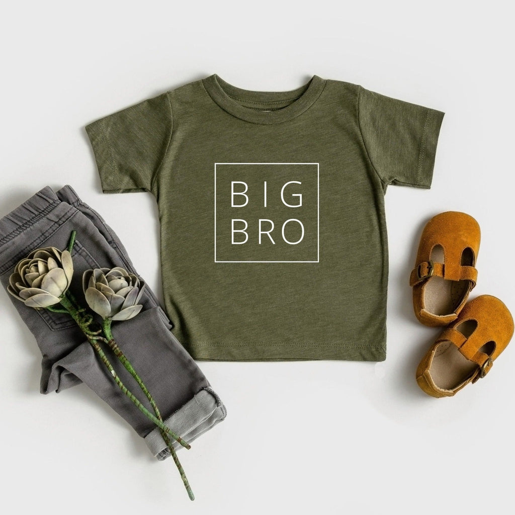 Big Bro Baby And Kids T Shirt (Square) - Two & Gathered