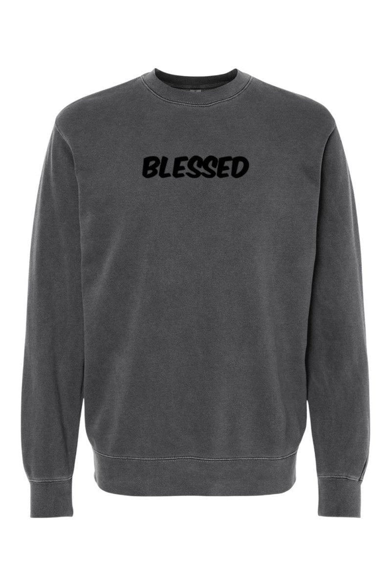 Blessed Unisex Pigment - Dyed Crewneck Sweatshirt - Two & Gathered