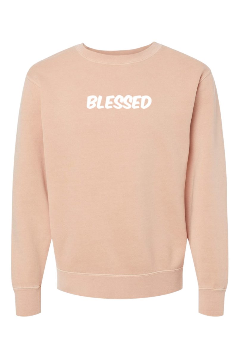 Blessed Unisex Pigment - Dyed Crewneck Sweatshirt - Two & Gathered