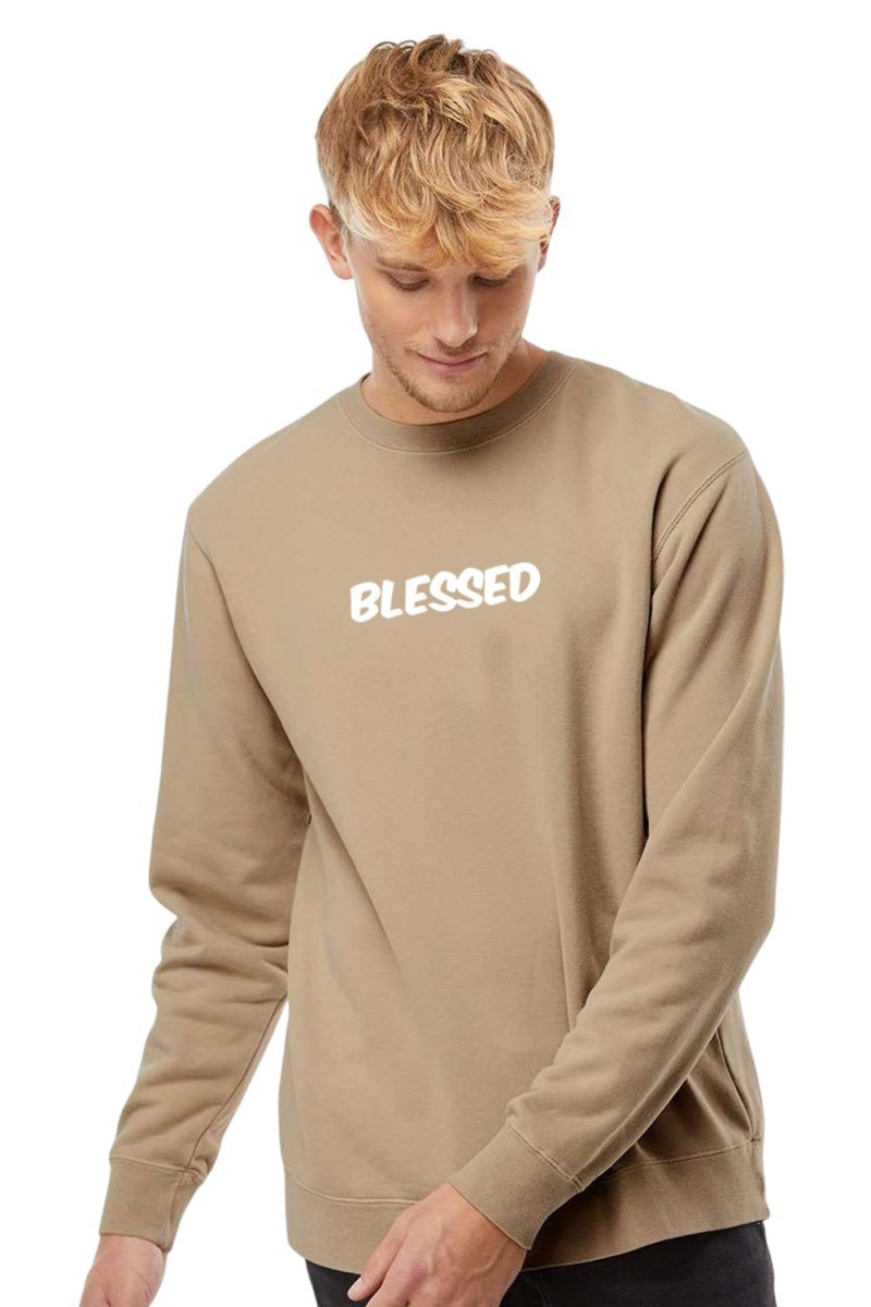 Blessed Unisex Pigment - Dyed Crewneck Sweatshirt - Two & Gathered