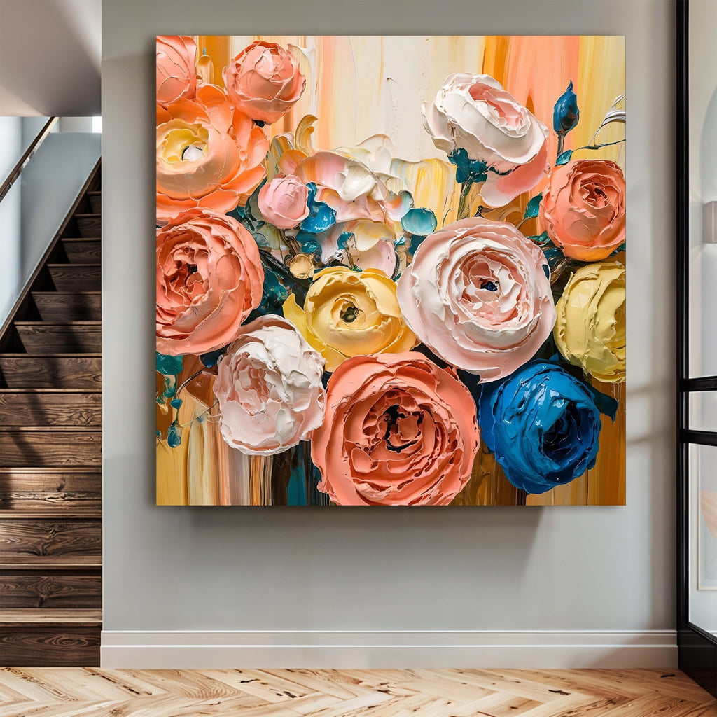 Blooming Bouquet Impasto Wall Art - Two & Gathered