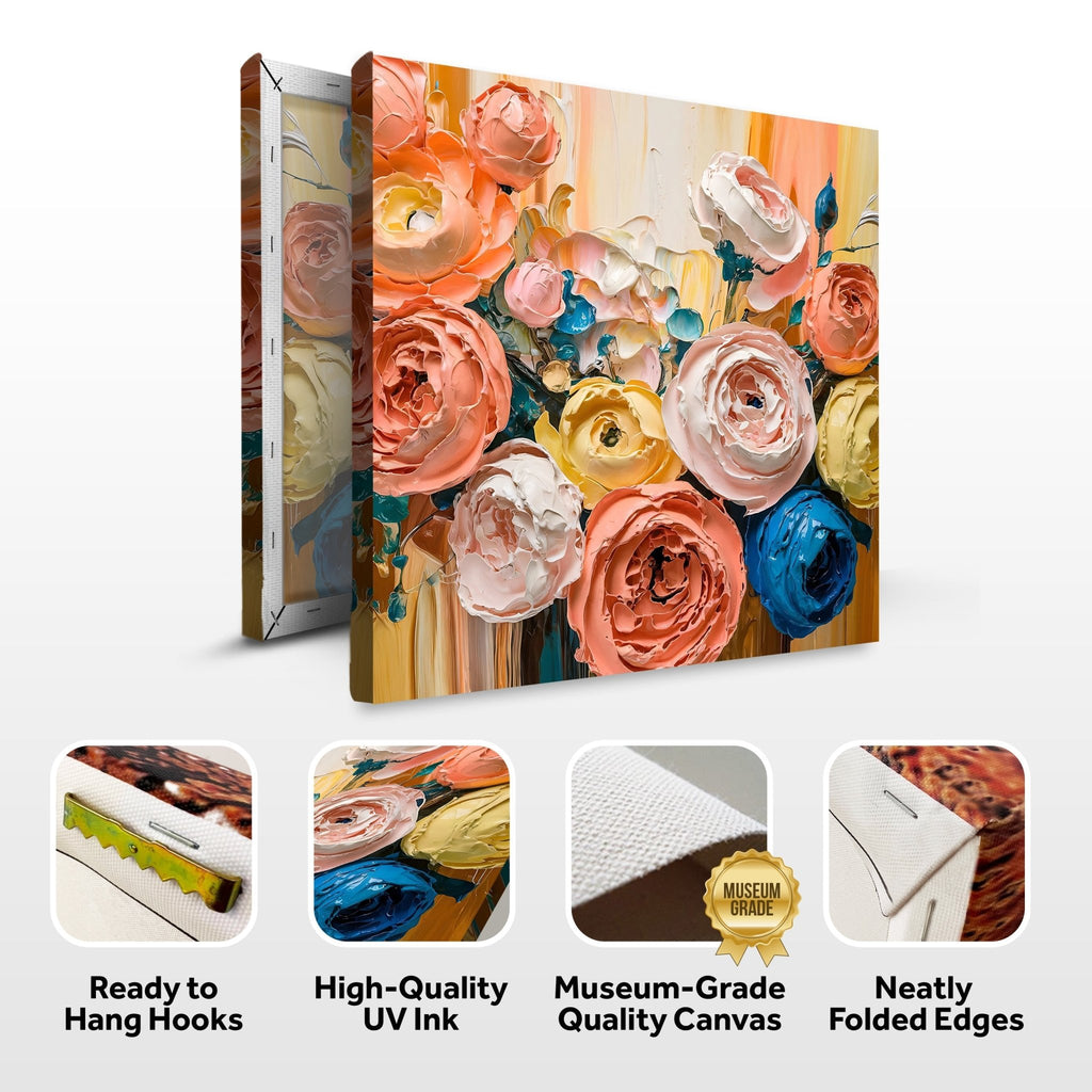 Blooming Bouquet Impasto Wall Art - Two & Gathered