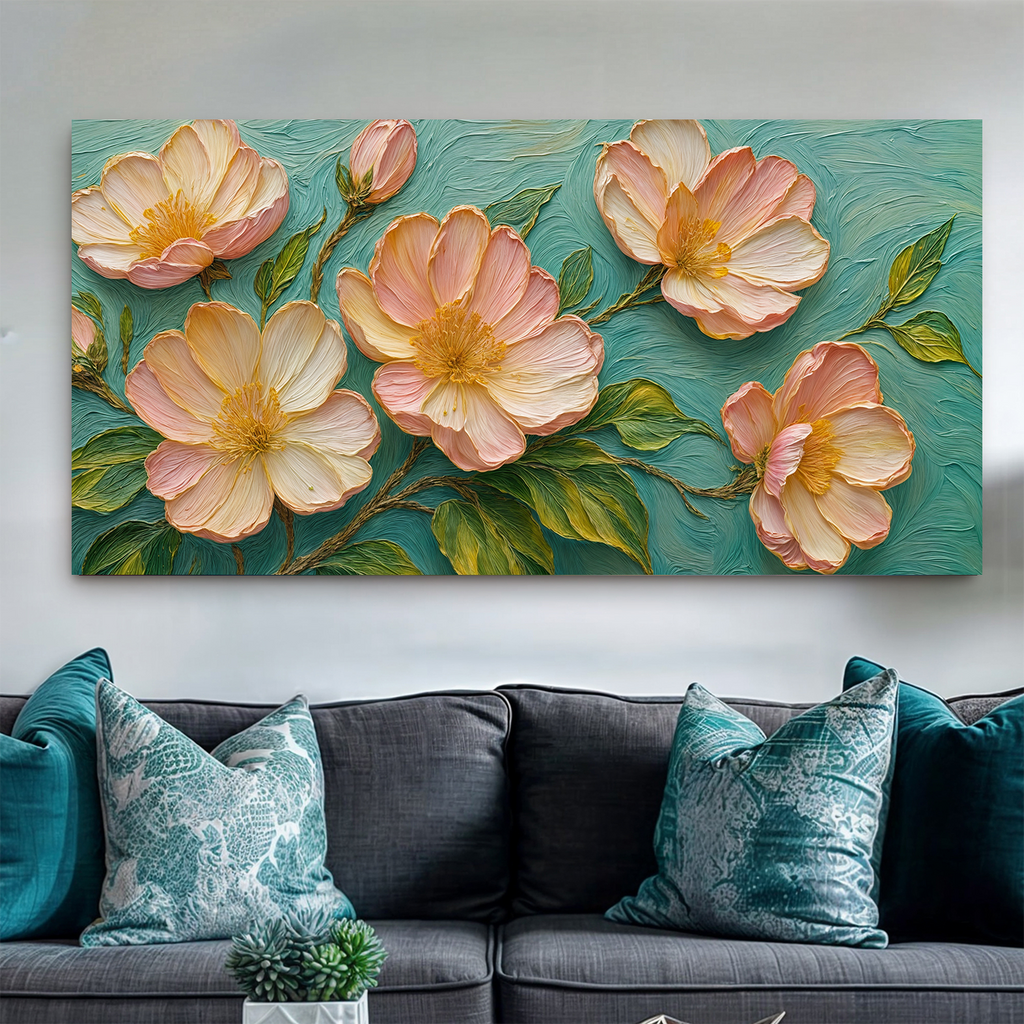 Blossoms Serenade Impasto Wall Art - Two & Gathered