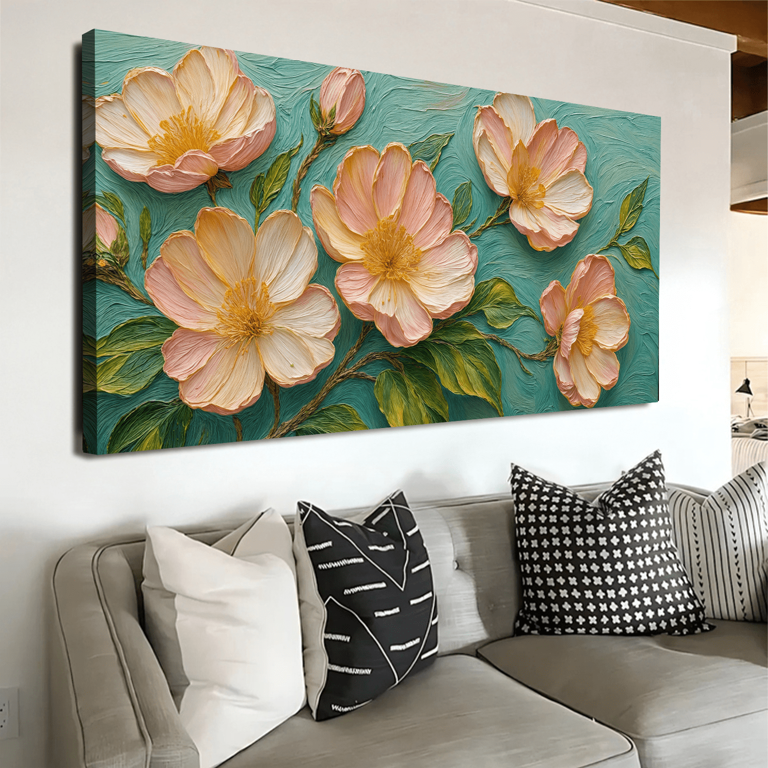 Blossoms Serenade Impasto Wall Art - Two & Gathered