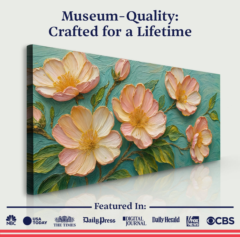 Blossoms Serenade Impasto Wall Art - Two & Gathered