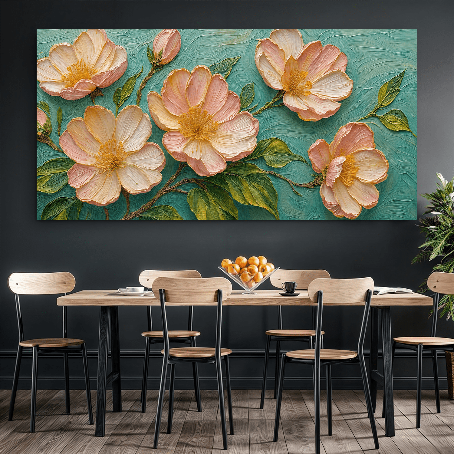 Blossoms Serenade Impasto Wall Art - Two & Gathered