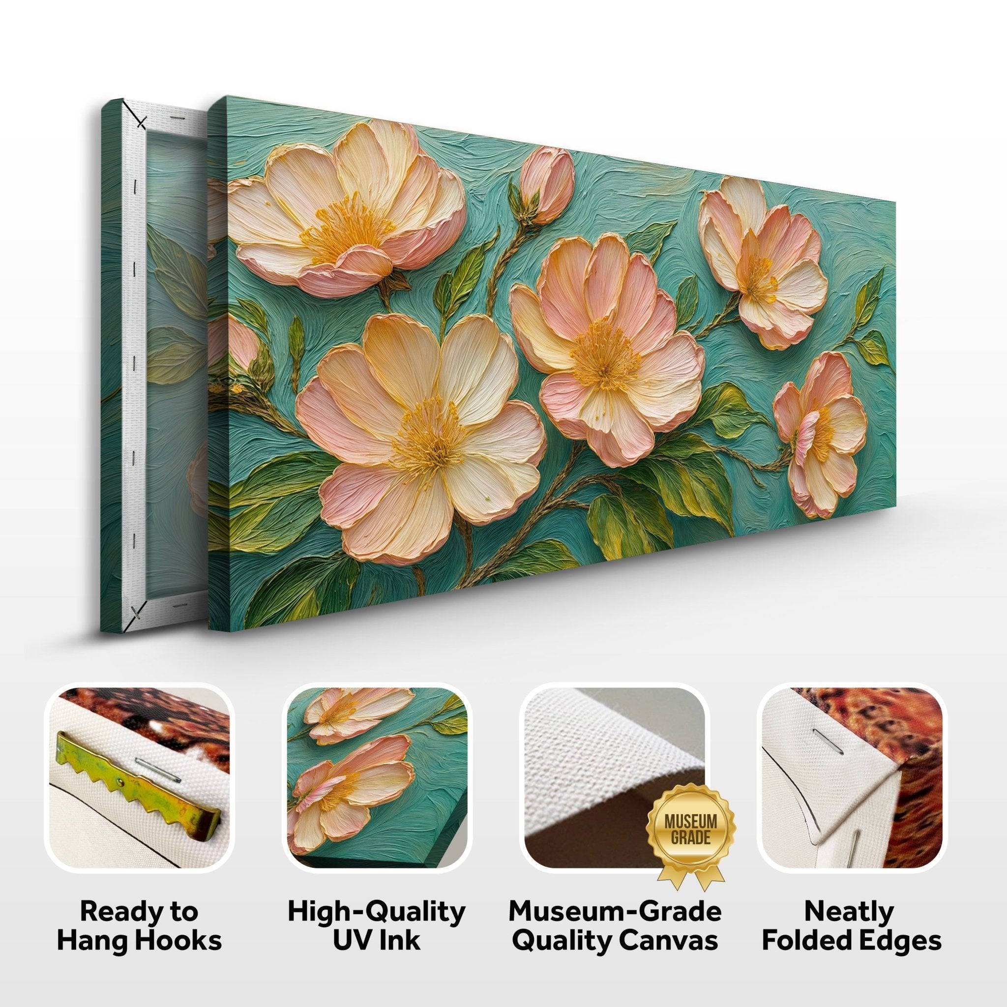Blossoms Serenade Impasto Wall Art - Two & Gathered