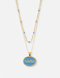 Blue Highs and Lows Necklace Set - Two & Gathered