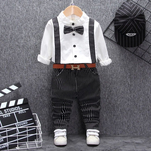 Boys Bib Two - piece Children's Clothing - Two & Gathered