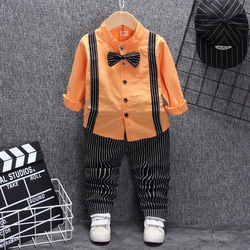 Boys Bib Two - piece Children's Clothing - Two & Gathered