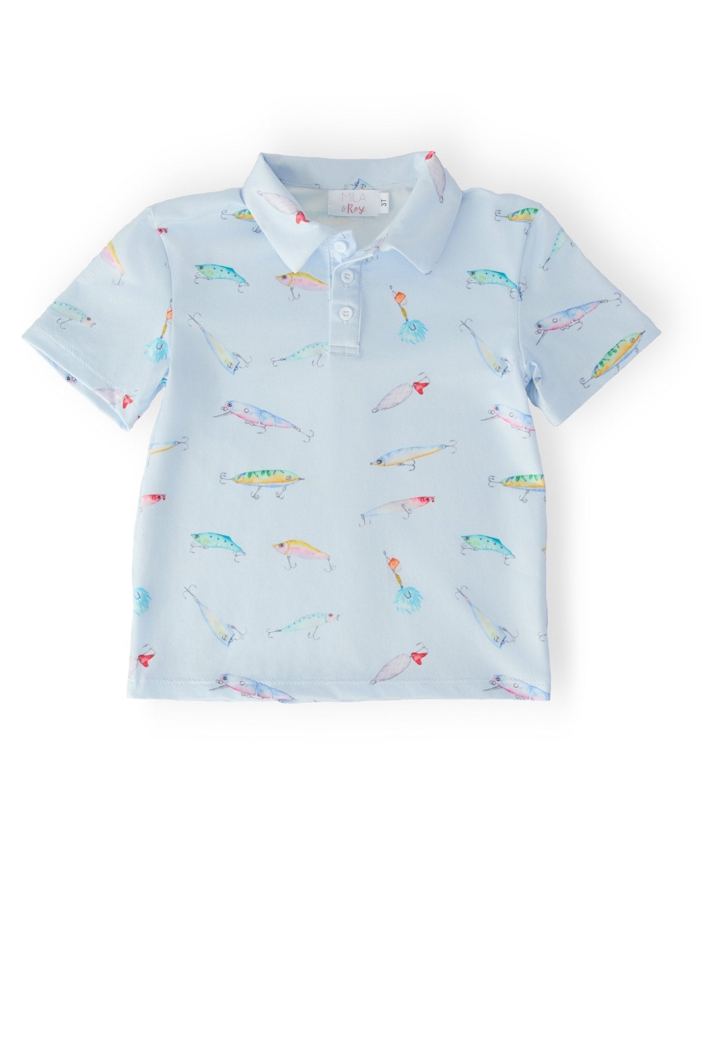 Boys Fish Hook S/S Polo - Two & Gathered