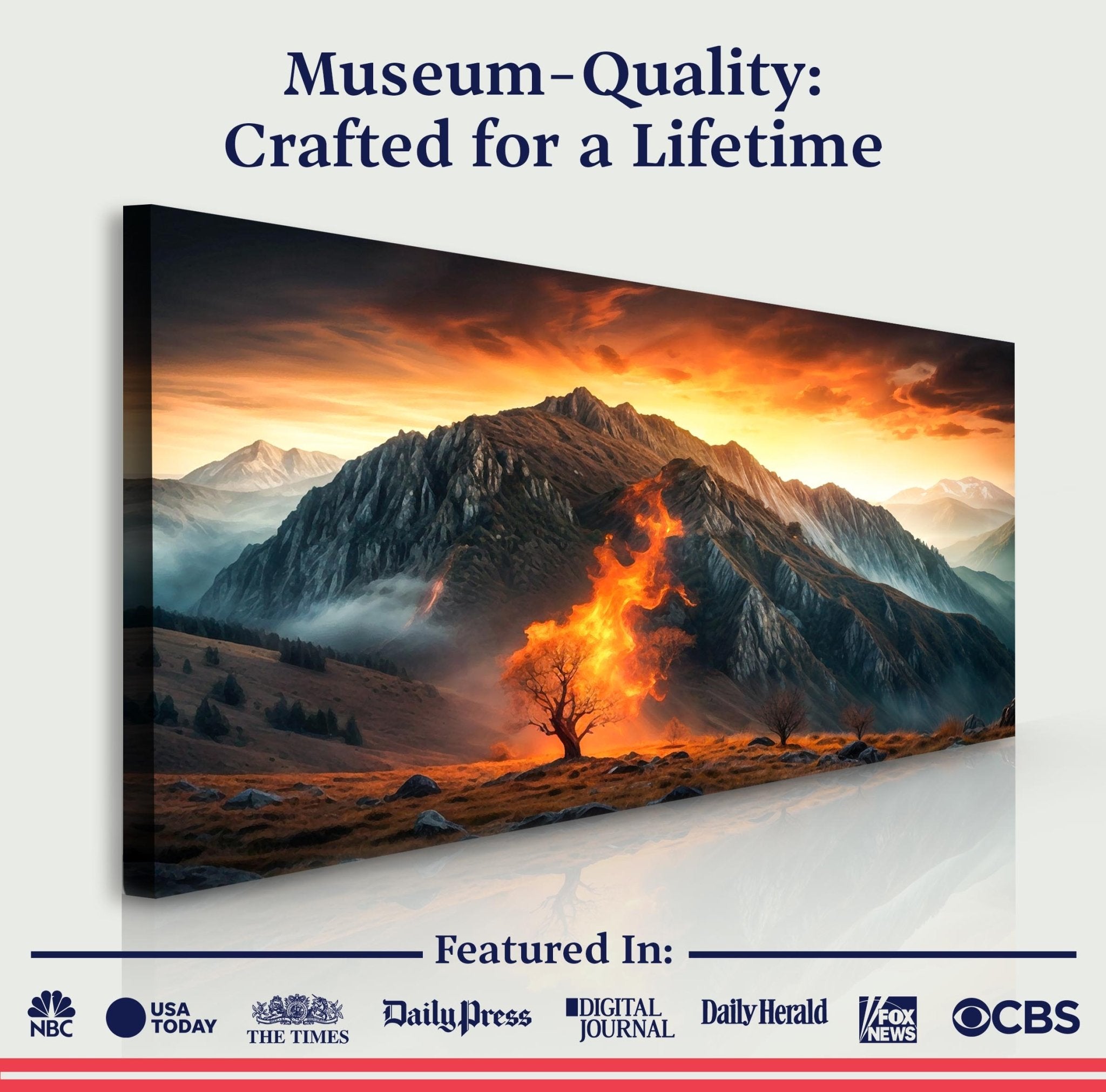 Burning Bush - Faith Wall Art XIII - Two & Gathered