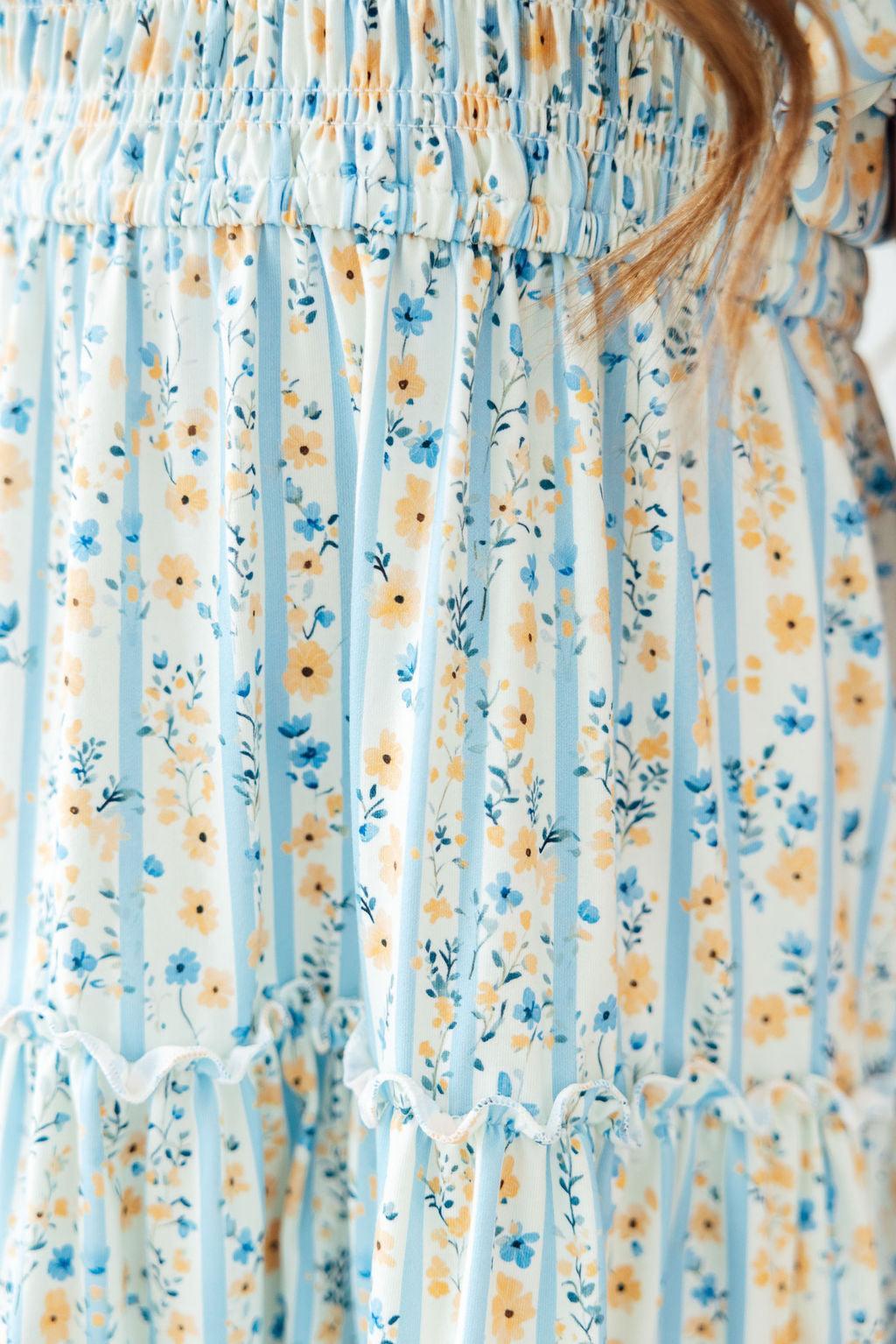 Buttercup Blooms Smocked Ruffle Dress - Two & Gathered