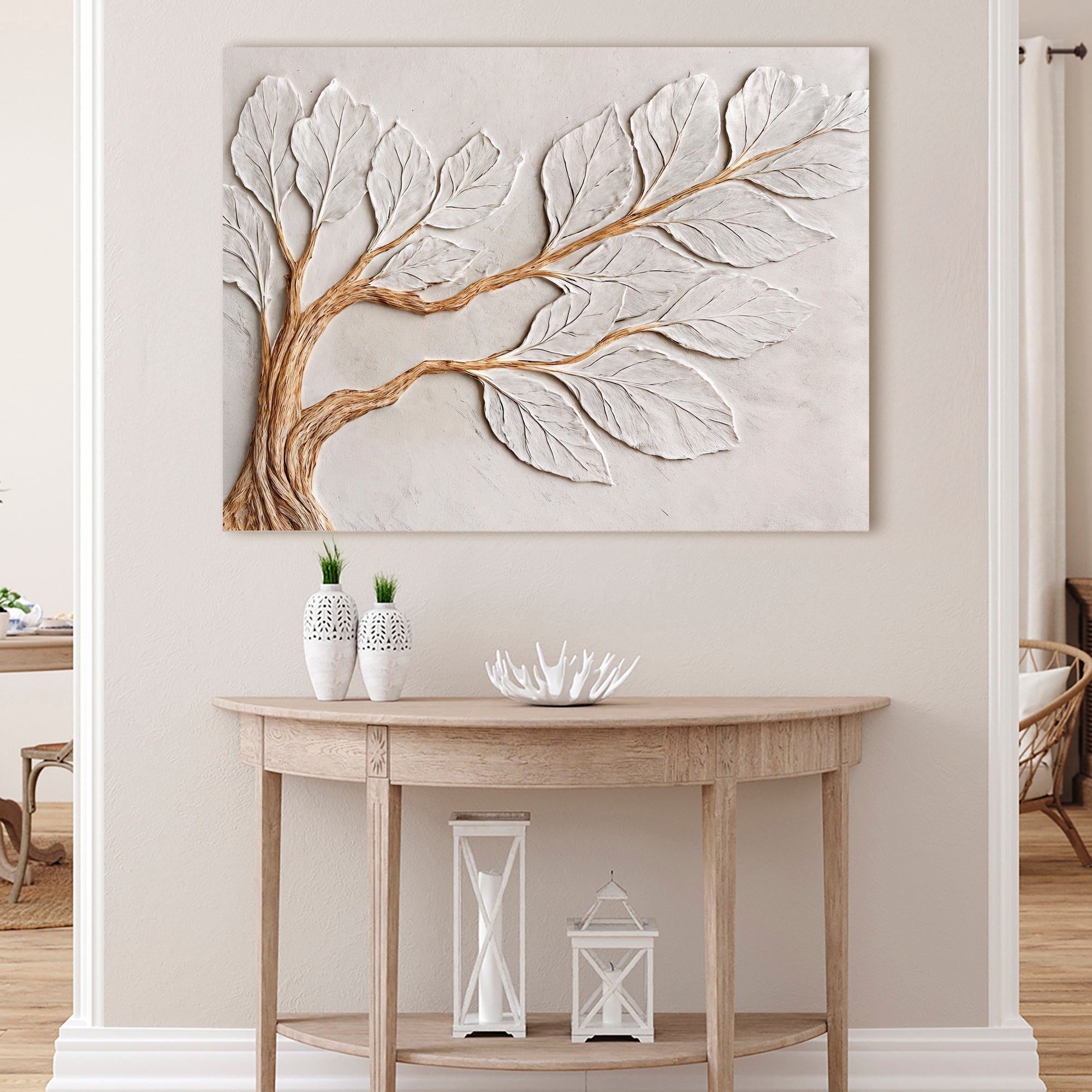 Calm In Ivory Clay Wall Art - Two & Gathered