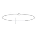 Certified Diamond Sideway Cross Bracelet - Two & Gathered