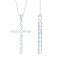 Certified Lab Grown Diamond Christian Cross Pendant - Two & Gathered