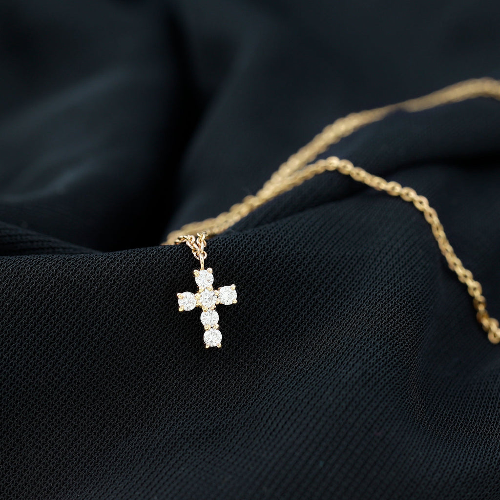 Certified Lab Grown Diamond Cross Bracelet - Two & Gathered