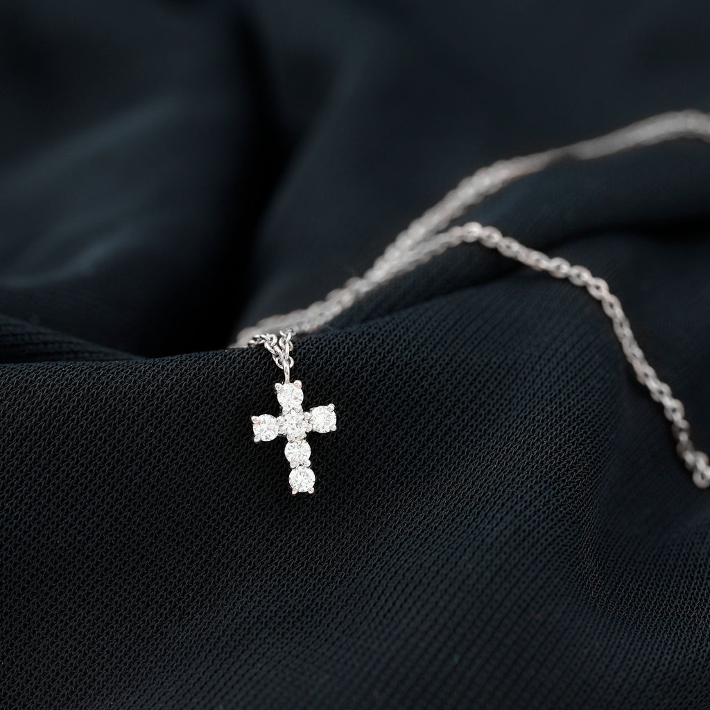 Certified Lab Grown Diamond Cross Bracelet - Two & Gathered