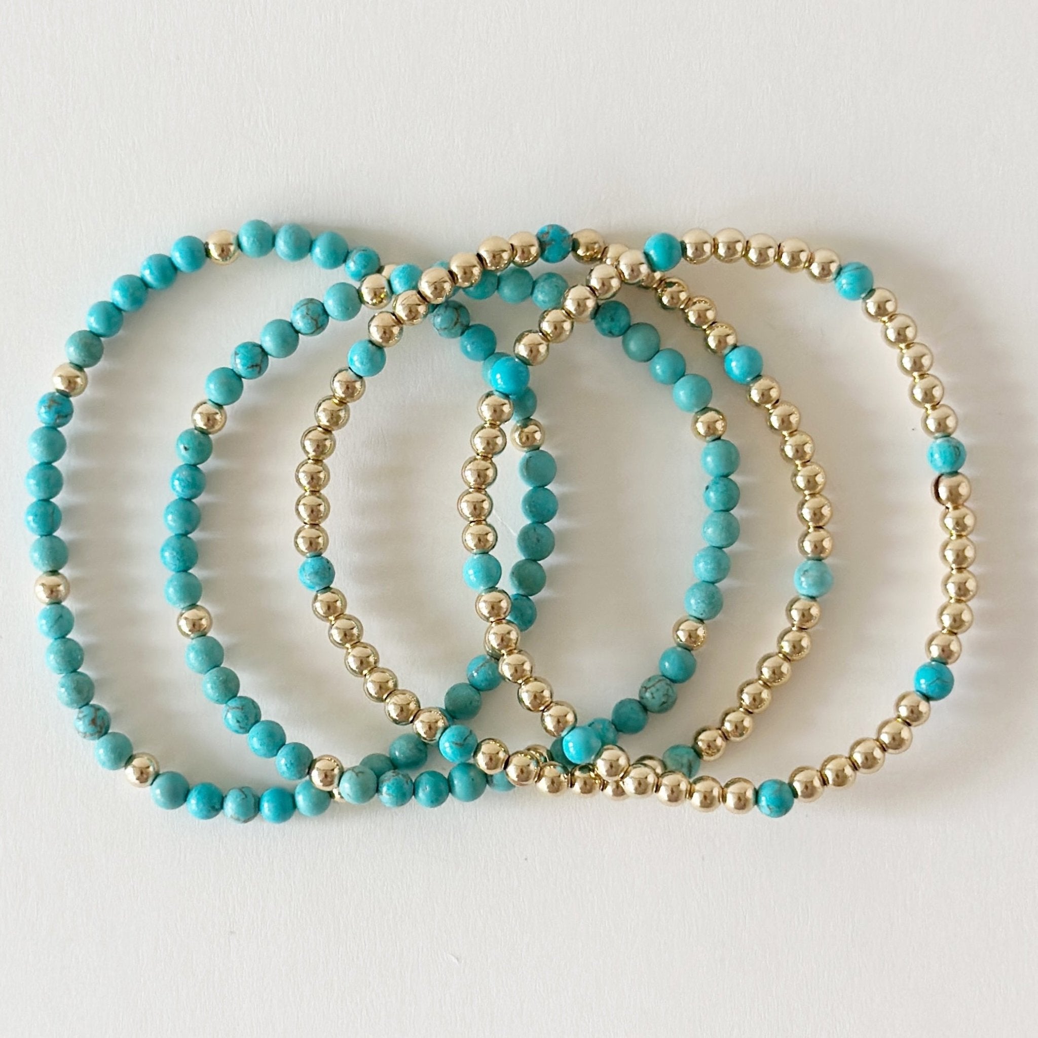 Chelsea Bracelets, Turquoise - Two & Gathered