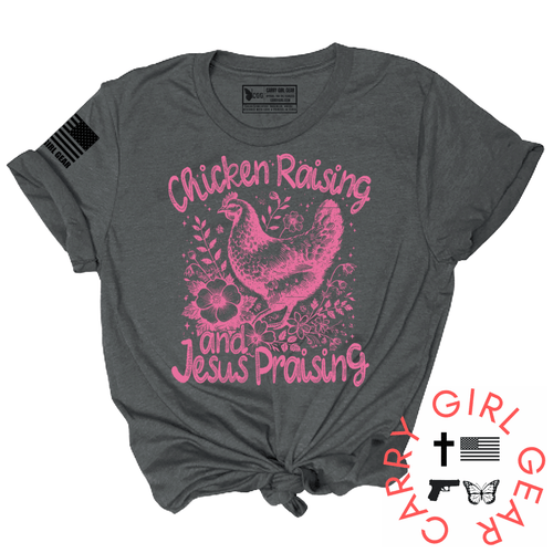 CHICKENS & JESUS TEE - Two & Gathered
