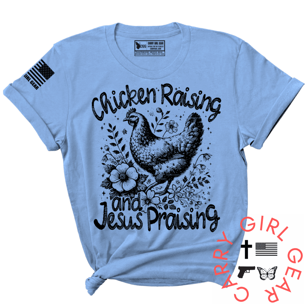 CHICKENS & JESUS TEE - Two & Gathered