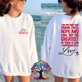 Christian Sweatshirt - Greatest is Love - Two & Gathered