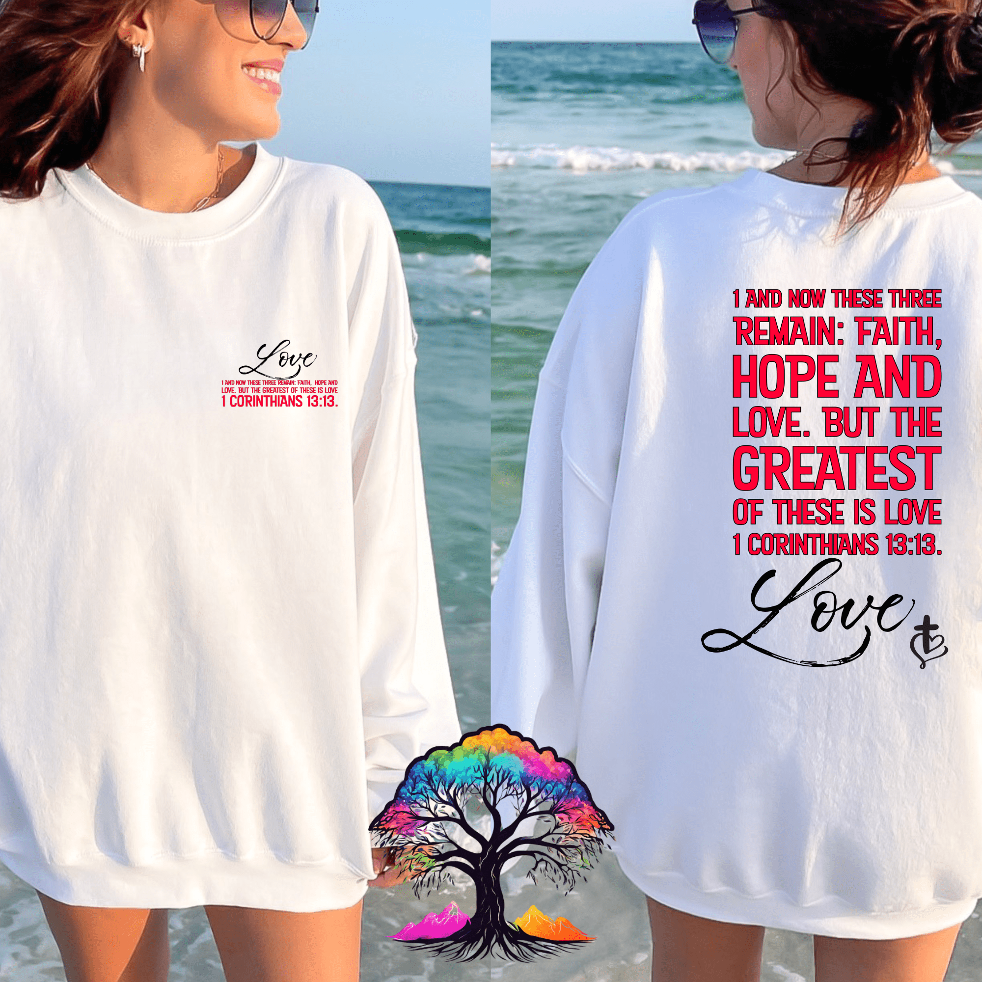 Christian Sweatshirt - Greatest is Love - Two & Gathered
