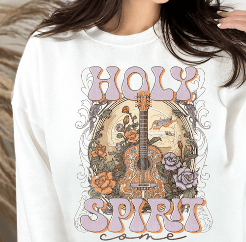 Christian Sweatshirt - Holy Spirit Come - Western - Two & Gathered