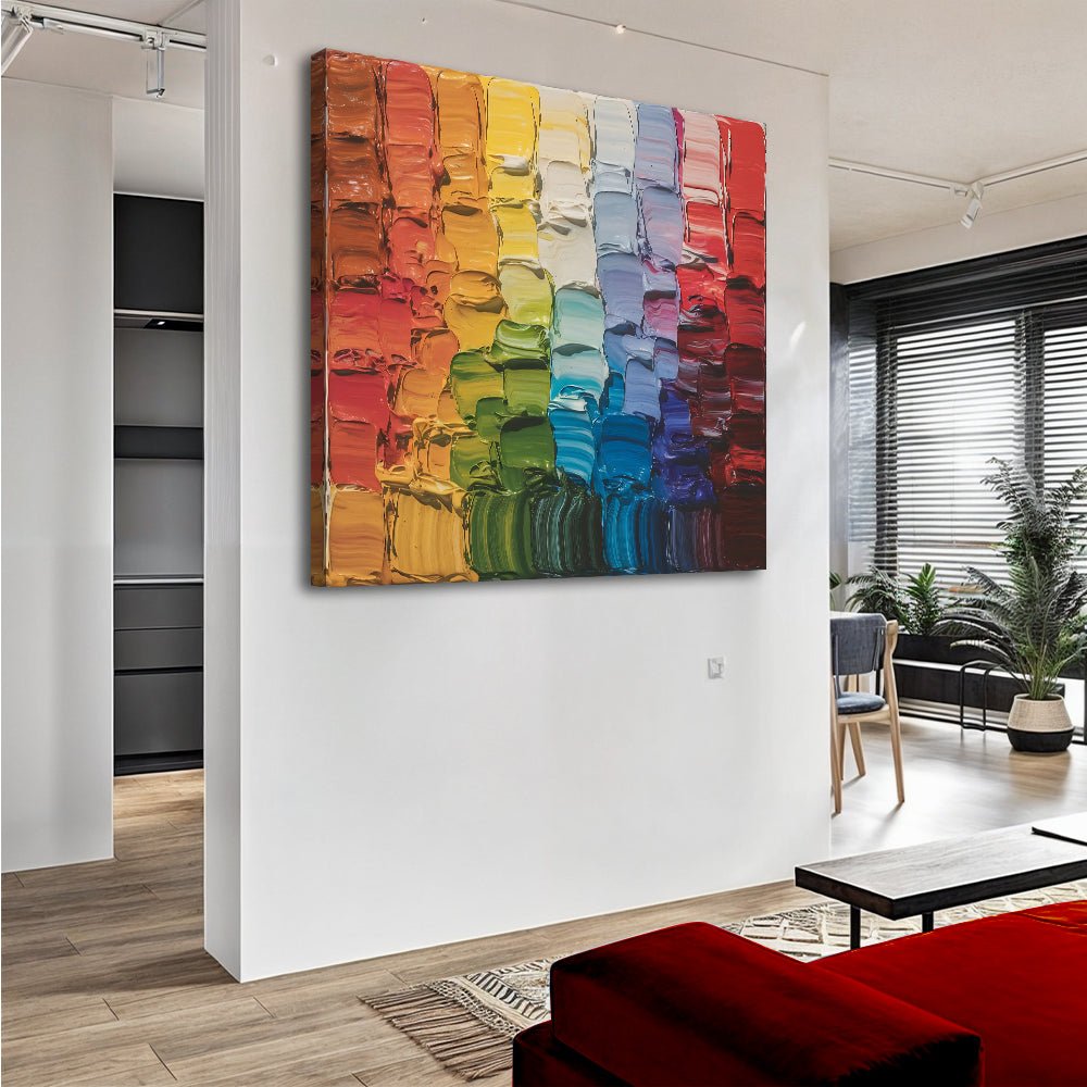 Chroma Flow Impasto Wall Art - Two & Gathered
