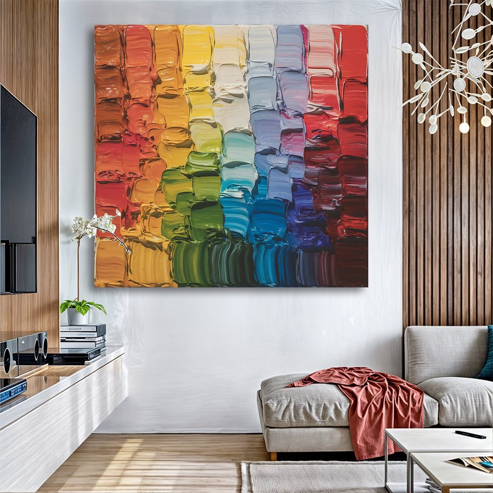 Chroma Flow Impasto Wall Art - Two & Gathered