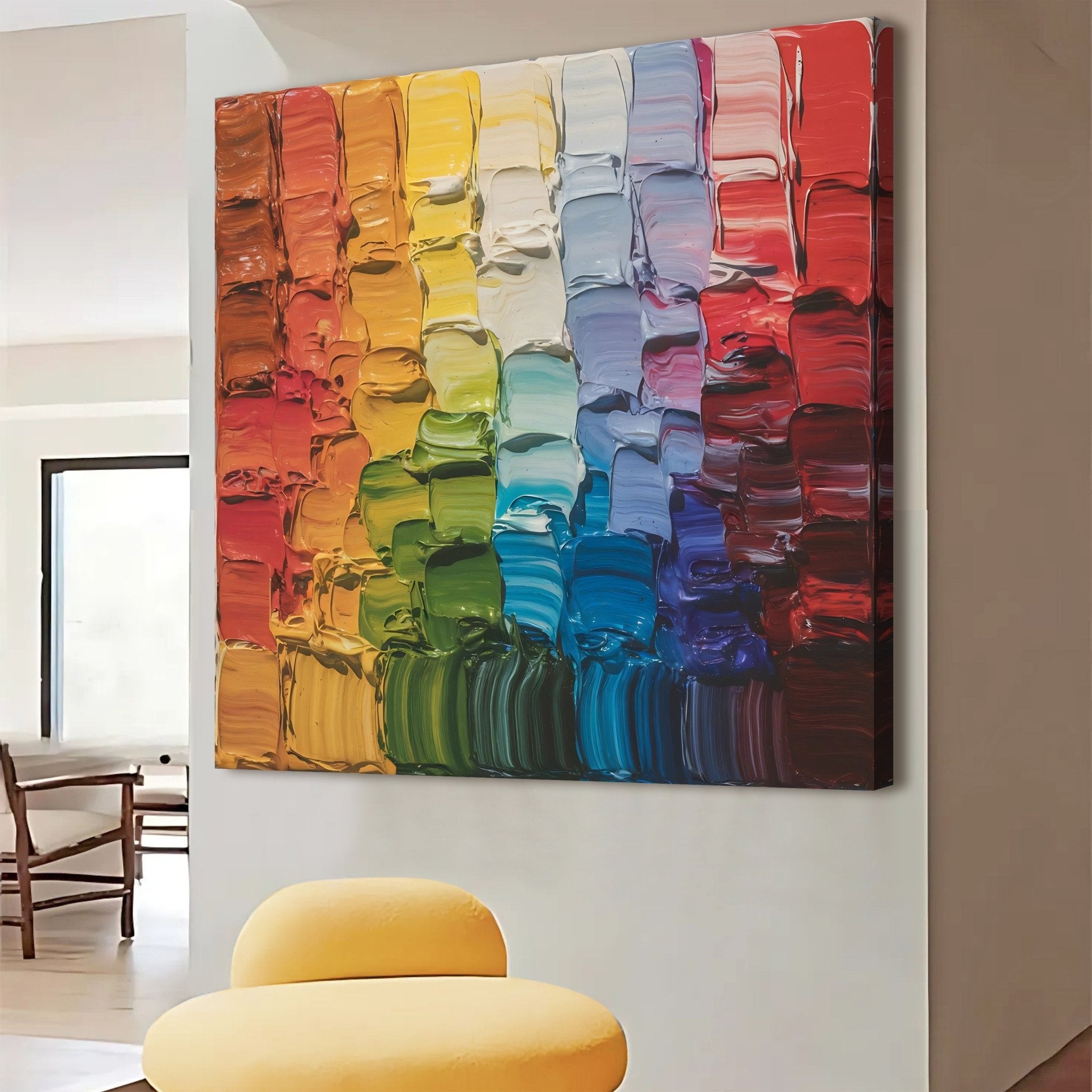 Chroma Flow Impasto Wall Art - Two & Gathered