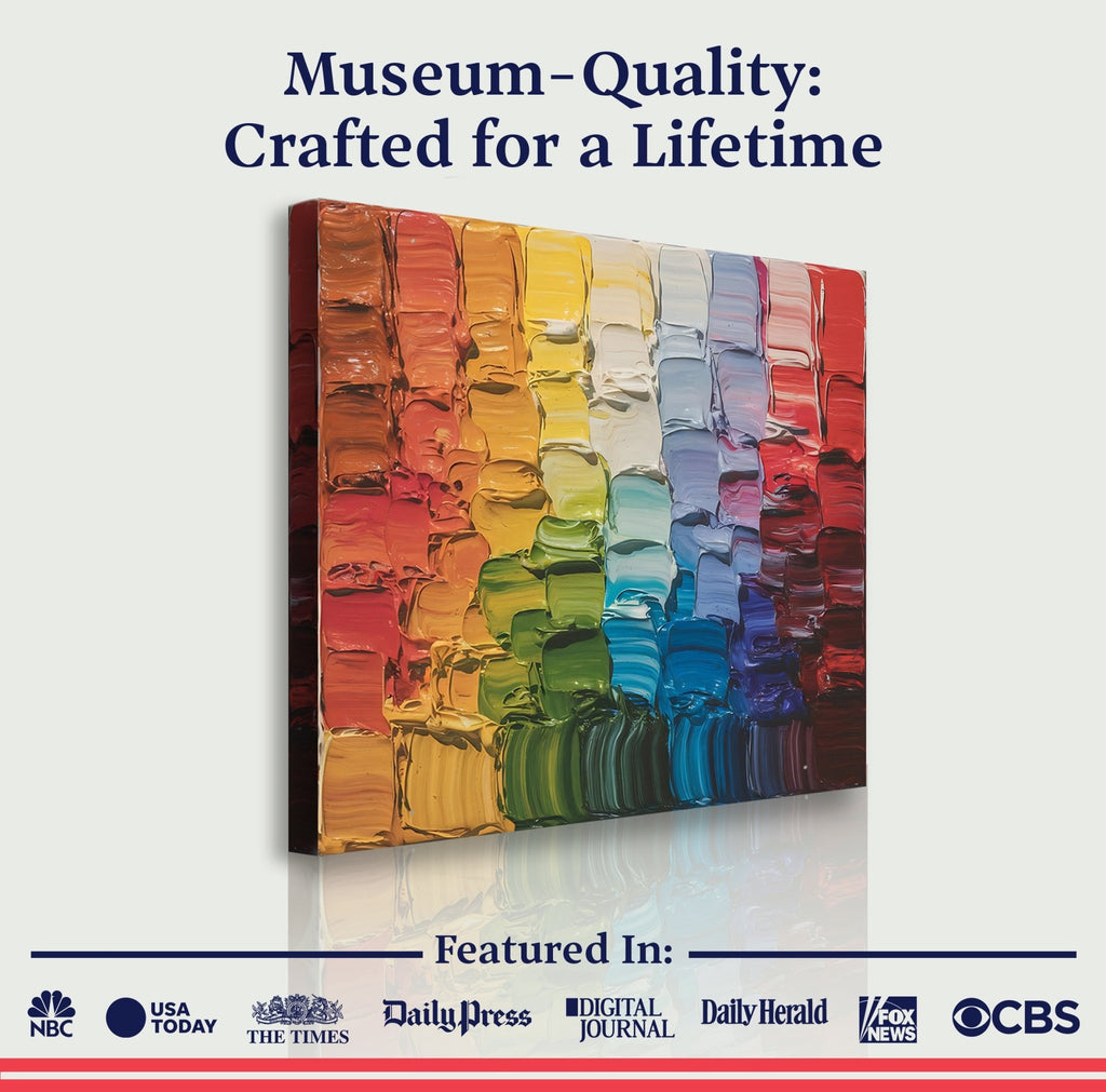 Chroma Flow Impasto Wall Art - Two & Gathered