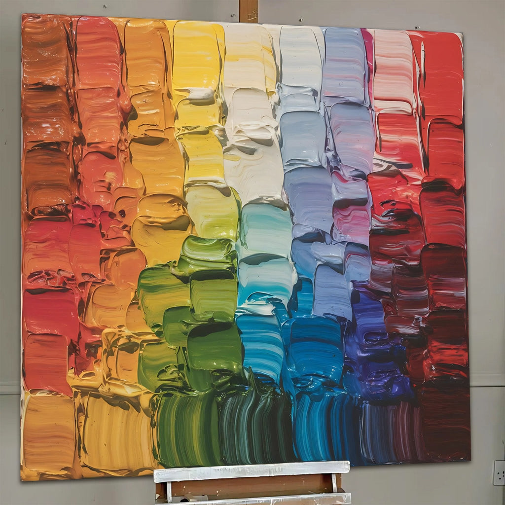 Chroma Flow Impasto Wall Art - Two & Gathered