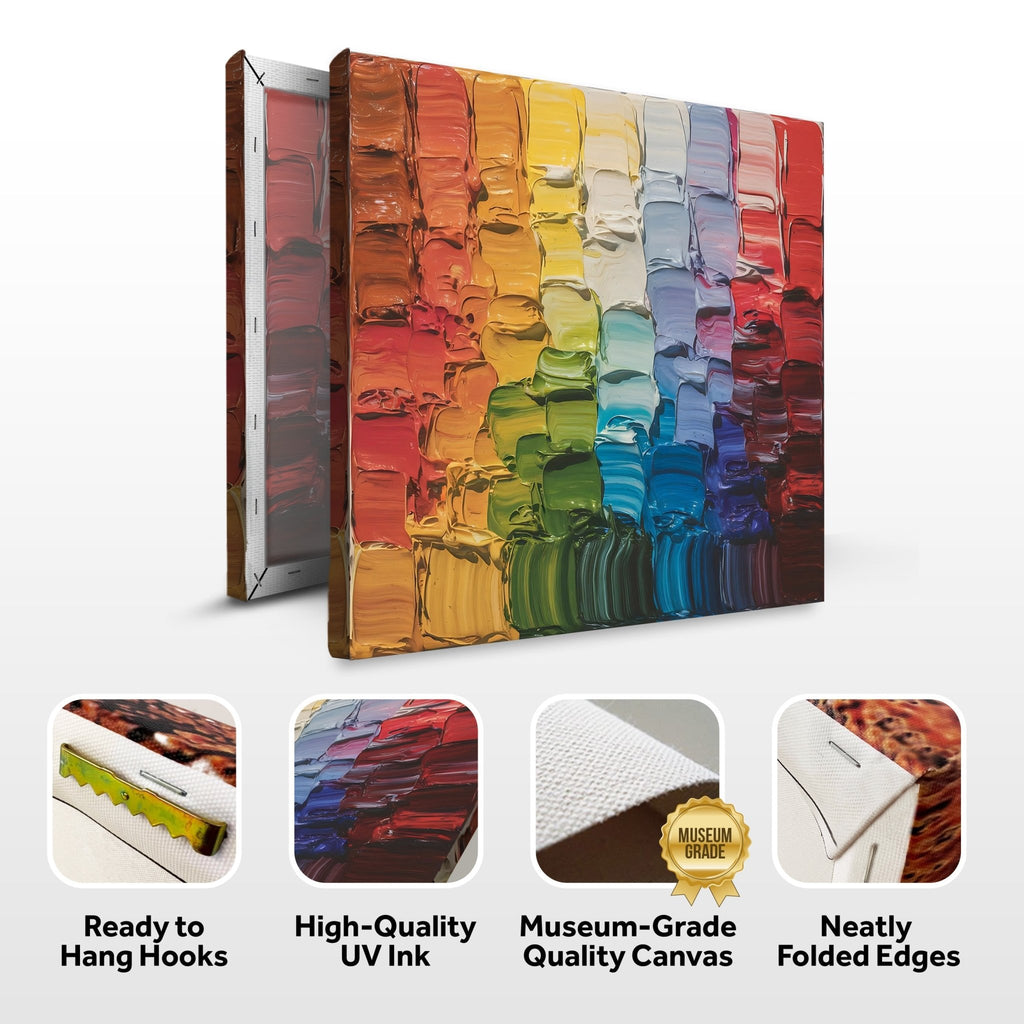 Chroma Flow Impasto Wall Art - Two & Gathered
