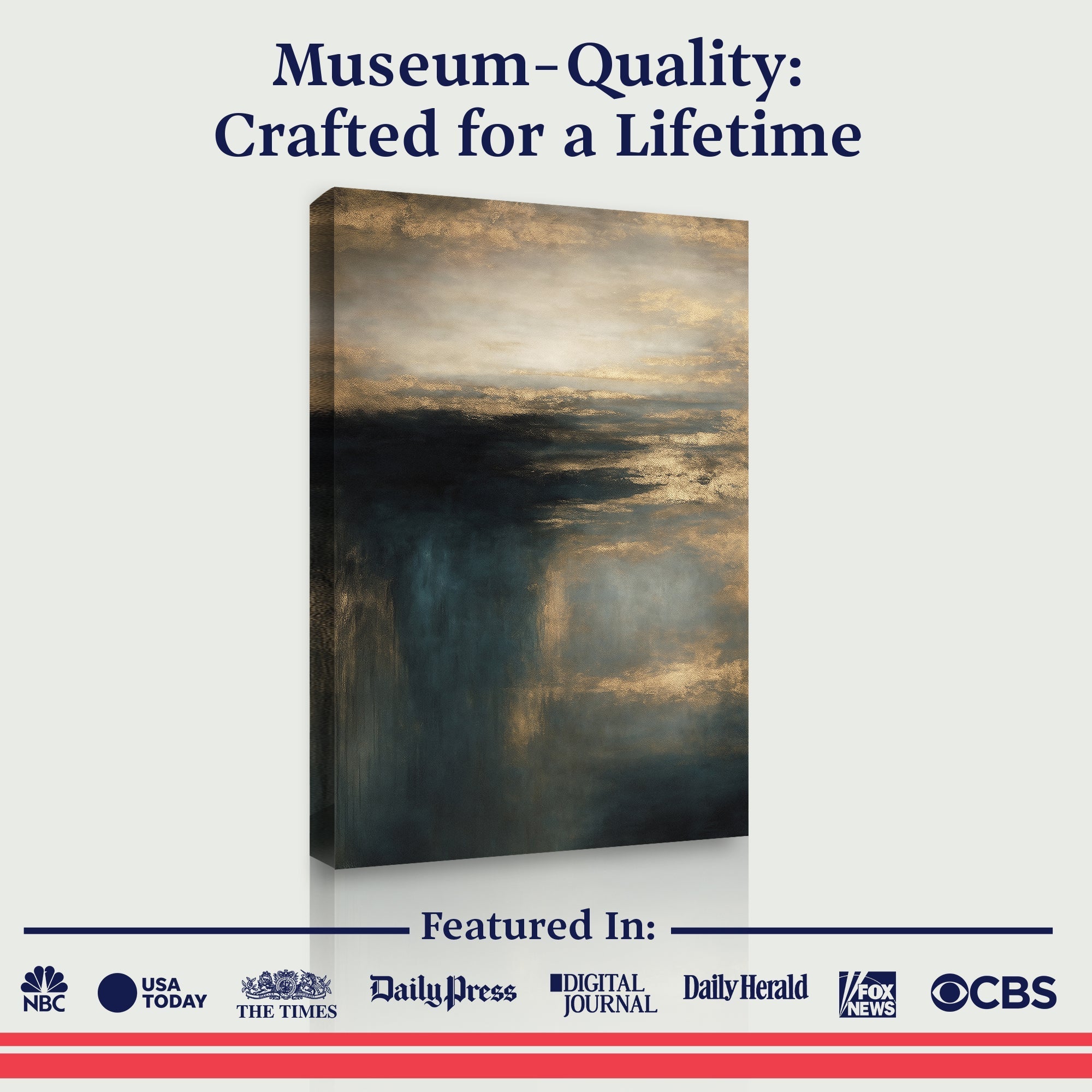Cloudscape Glimmer Wall Art - Two & Gathered